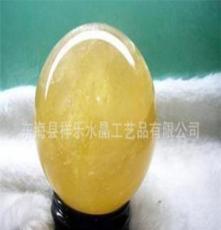 天然极品黄水晶球3-12cm高级家居摆件
