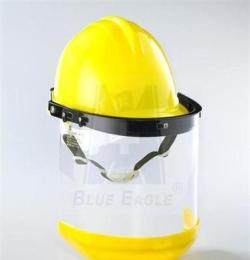 防护安全面罩头盔防护可掀起安全帽结合PC透明面屏