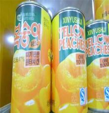 夏天热卖 人气食品 出口韩国黄桃罐头425克 1箱12个价(6.25kg)