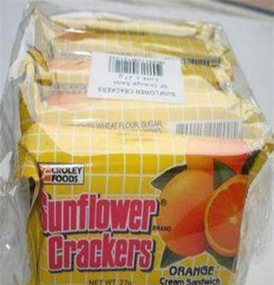 新品上市 向日葵橙味夹心薄饼270克