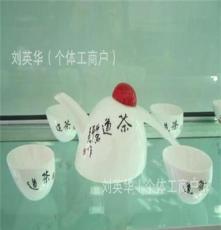 唐山骨瓷联盟 十万产品 厂家热销 手绘小喜鹊5头骨瓷茶具