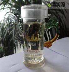 厂家直销品牌耐热玻璃茶具 茶壶过滤玻璃带漏茶壶 彩色龙把把茶壶