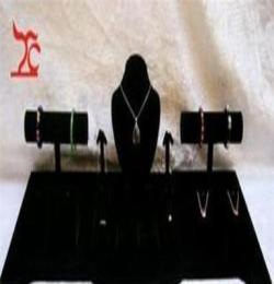 首飾架飾品道具 項(xiàng)鏈架手鐲架耳環(huán)架吊墜架戒指架黑絨套裝展示