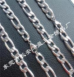 大量现货供应钛钢NK链 钛钢项链 玫瑰金钛钢项链 欧美项链