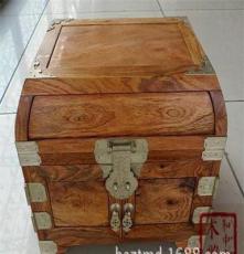 名贵越南黄花梨独板素面梳妆箱 红木高档古典首饰箱 镜箱