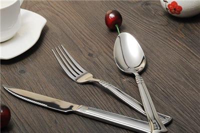 酒店专用不锈钢餐具 西餐刀叉套装 汤更 水果叉 牛排刀
