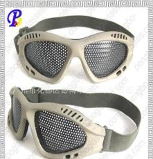 mesh goggles抗冲击铁网防护眼镜 眼罩 0号风镜 卡其色眼镜
