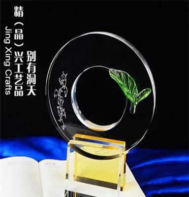 广州企业周年庆典礼品厂家定做 商务合作水晶纪念品订制