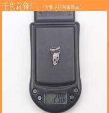 S925纯银镀金微镶锆石 欧美复古风 指甲女款戒指 精美首饰