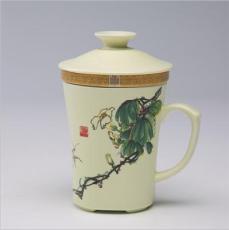 复古青花陶瓷茶杯订做 礼品陶瓷茶杯