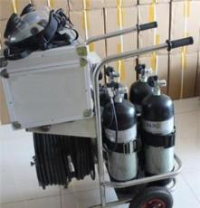 供应山东济南国产4瓶或2瓶便携式移动推车式长管呼吸器