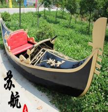 小型仿古画舫船  刚朵拉 两头尖欧式贡多拉木船