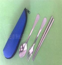 儿童赠品不锈钢餐具三件套，儿童不锈钢餐具