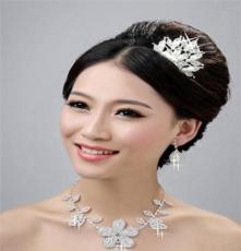 新款 韩式高档珍珠水钻新娘 华丽水钻新娘皇冠 新娘发饰婚纱配饰