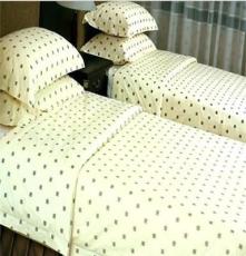 宾馆酒店 厂家直销纯棉印花床上用品图章花被套