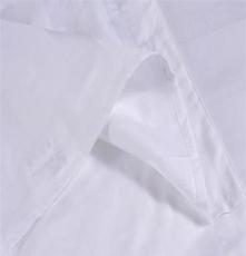 宾馆酒店床上用品全棉纯棉白色3公分缎条枕头套宽边信封式枕套特