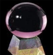 供应K9水晶球 水晶摆件 彩色水晶球 样式规格齐全