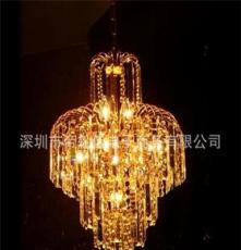 水晶吊灯客厅卧室餐厅现代欧式K9温馨灯具灯饰水晶灯金色8107