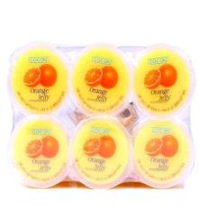 马来西亚进口果冻 布丁 可康牌 橙子味椰果果冻 含椰果 零食 480g