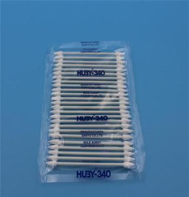 日本HUBY-340 CA-003防静电净化棉签 工业无尘清洁擦拭棉棒
