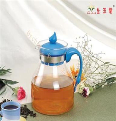 专业批发定做如意壶 新款茶具礼品 鸿鹅壶 玻璃花茶壶 代理面议