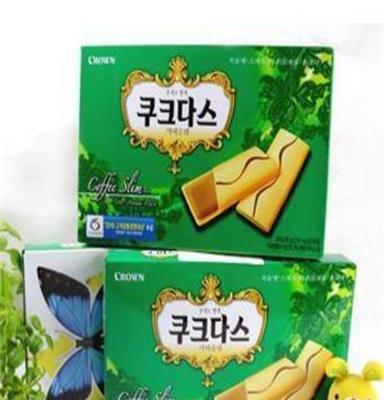 韩国进口食品批发 可拉奥咖啡夹心蛋卷饼干 216g*12盒/箱