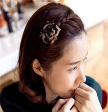 韩国优雅发饰 法国醋酸纤维 派对女生顶夹小边夹发夹头饰 批发