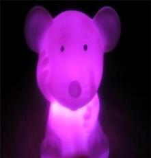 七彩小夜灯 LED 创意节能批发 自动变色 十二生肖 老鼠 生肖鼠