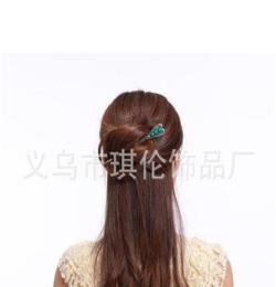 韓國頭飾盤發(fā)發(fā)飾步搖流蘇宮廷風(fēng)高檔精品復(fù)古桃心發(fā)簪hairpin