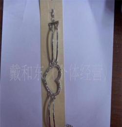 廠家直銷 時尚合金手鏈，手飾加工批發，桃心手鏈