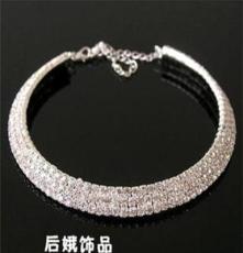 韩式项链，2012新款项链，新娘饰品2件套批发，头圈，皇冠