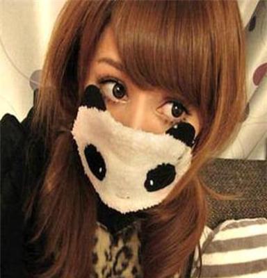 厂家直销时尚卡通熊猫口罩批发 秋冬季加厚保暖口罩 防尘防护口罩