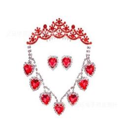 新娘飾品三件套批發(fā)訂做，混批新娘配飾品，結(jié)婚首飾批發(fā)，