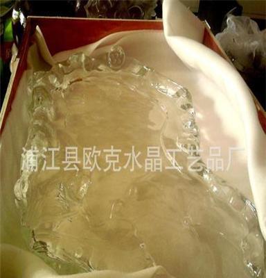 （专业订做）大型高难度水晶茶盘,承接大型水晶雕塑艺术工程