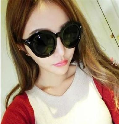 2014新款韩版复古墨镜男女时尚太阳镜潮人黑超明星款大框太阳眼镜