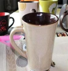 外贸 手绘杯 复古 汤杯 个性 彩釉杯 马克杯 陶瓷 杯子300ml