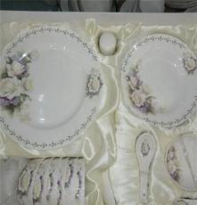 2013年爆款高档骨瓷餐具 厂家销售陶瓷餐具釉中彩高档礼品餐具