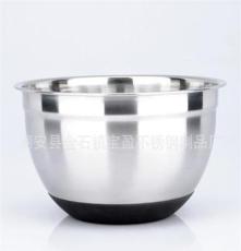 不锈钢沙拉碗 打蛋盆 烘培用品 硅胶底沙律盆 搅拌盆