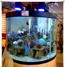 江苏专业水族工程 拥有最新鱼缸制作工艺 订做圆柱型鱼缸品质保证