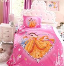 儿童床上用品卡通全棉活性男女孩公主1.2 1.5床单儿童三件套