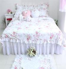 韩国风床上用品 浪漫邂逅公主床品套件 床罩式 三/四件套 淑女屋