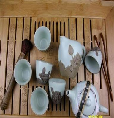 厂家直销汝窑茶具 供应汝窑茶具 礼品茶具 特价汝窑茶具