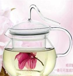 《厂家直销》耐高温玻璃茶具套装 压把壶 花草茶壶 玻璃茶具