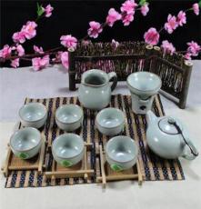 廠家直銷(xiāo)/陶瓷功夫汝窯茶具/高檔禮品茶具套裝/茶壺杯盤(pán)/沈業(yè)批發(fā)