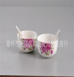 廠家直銷 陶瓷餐具 韓式碗 4頭餐具2碗2勺 陶瓷禮品