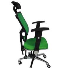 美迪丝L2528-2S果绿时尚办公职员椅电脑椅转椅子升降扶手铝合金脚