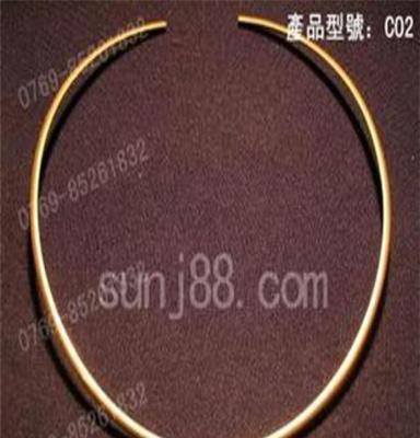 东莞首饰品厂家 厂家供应工艺铜线项圈 订做铜铁合金首饰品