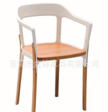 供应实木餐椅 设计师椅子 简约时尚个性 塑料椅背 JB-P311