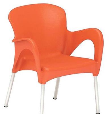 厂家直销优质环保PP材料一次成型塑胶椅子、休闲椅