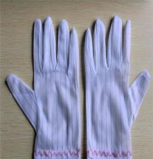 厂家批发防静电条纹手套 防静电点胶手套 无尘手套。